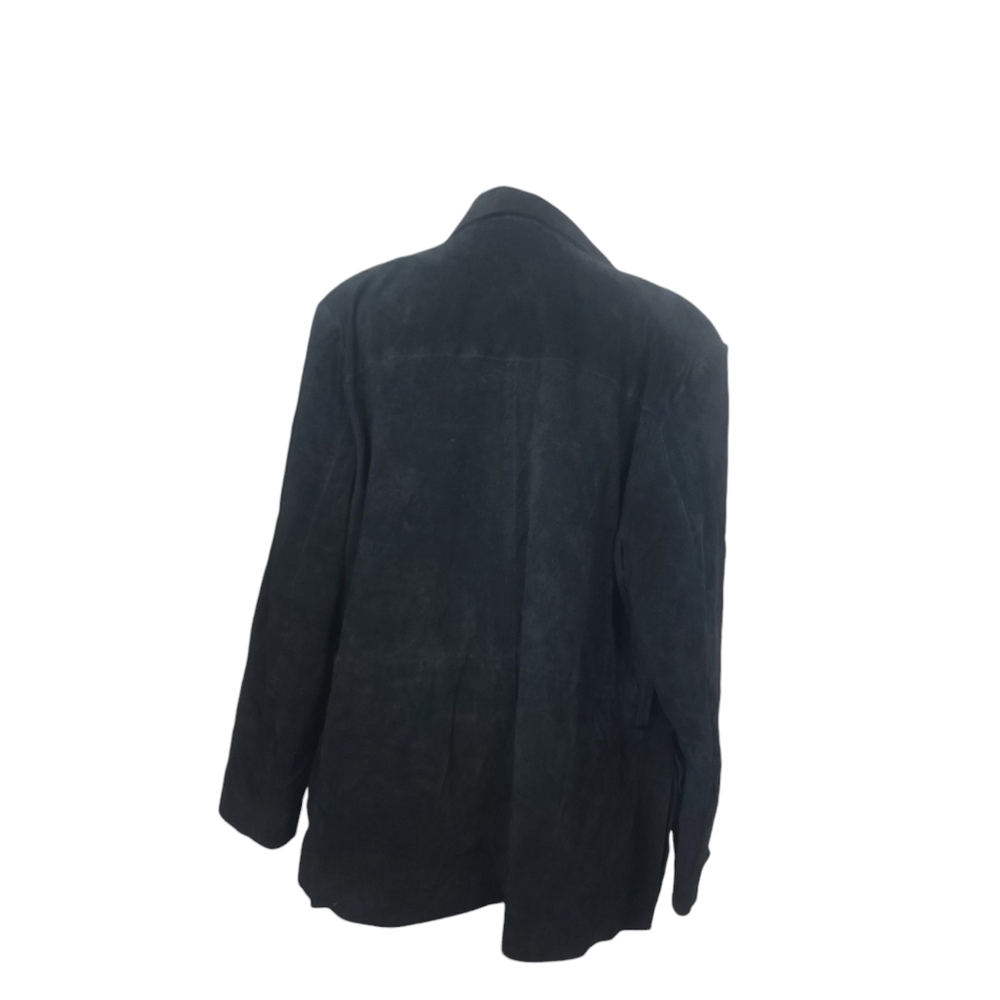 Middlebrook Park Black Suede Leather Full Zip Men's Jacket L - Picture 3 of 5